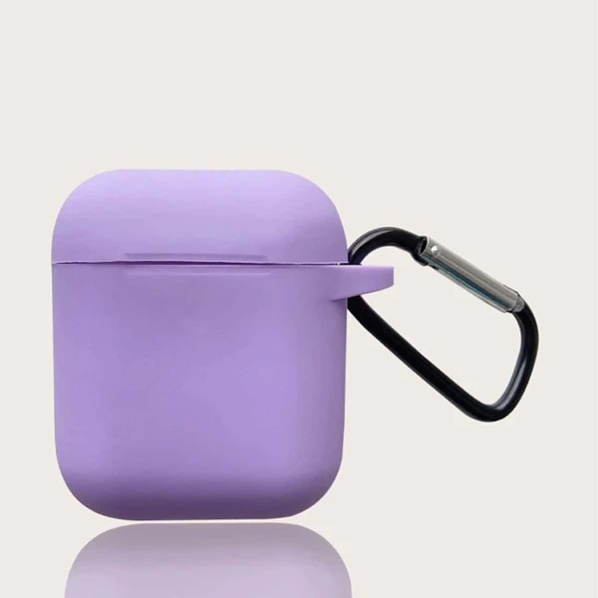 

1pc Solid Airpods Case, Purple