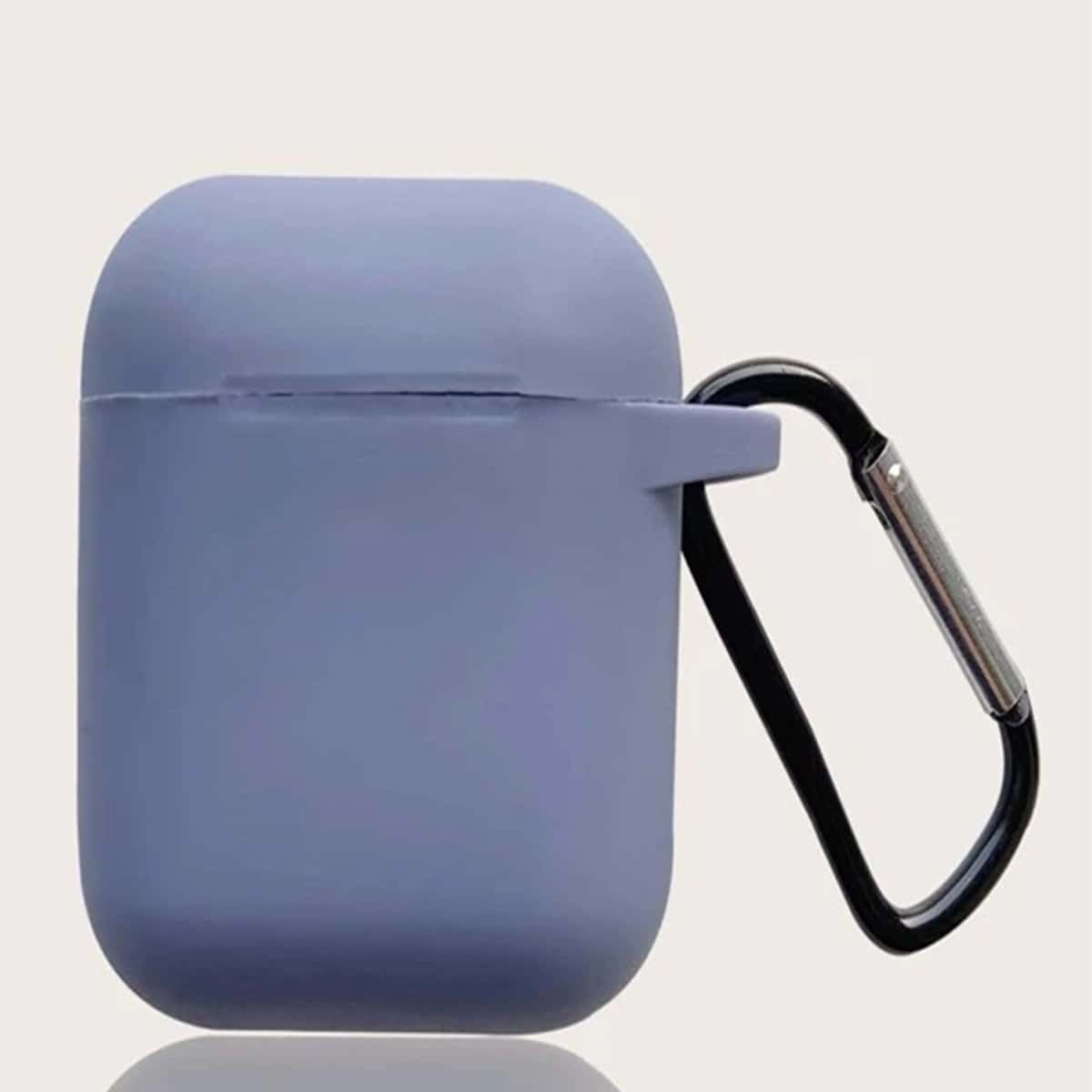 

1pc Solid Airpods Case, Dusty blue