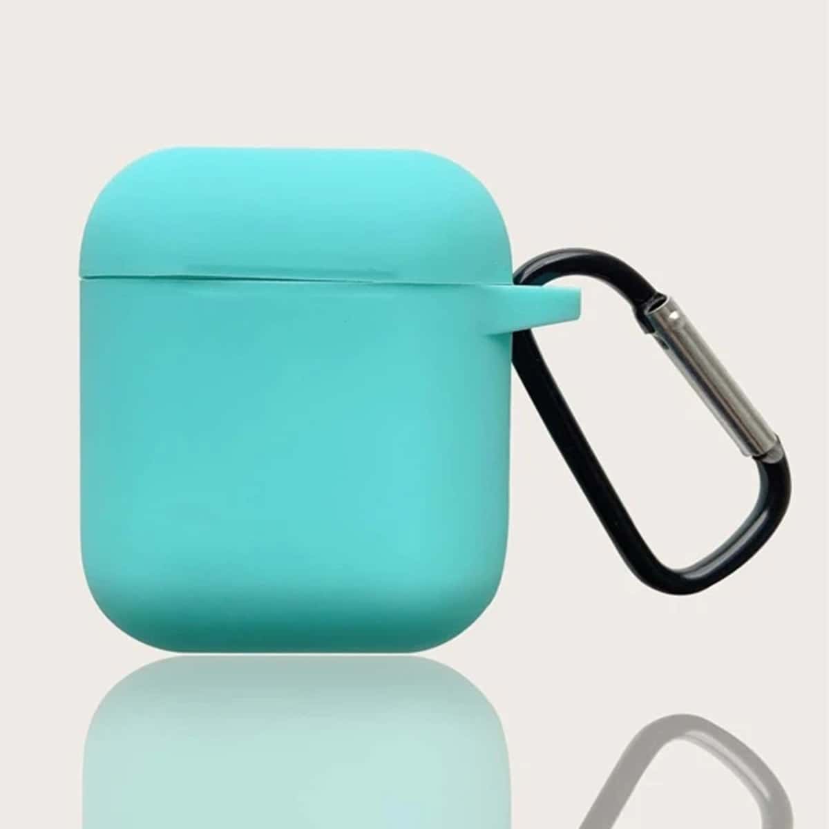 

1pc Solid Airpods Case, Mint blue