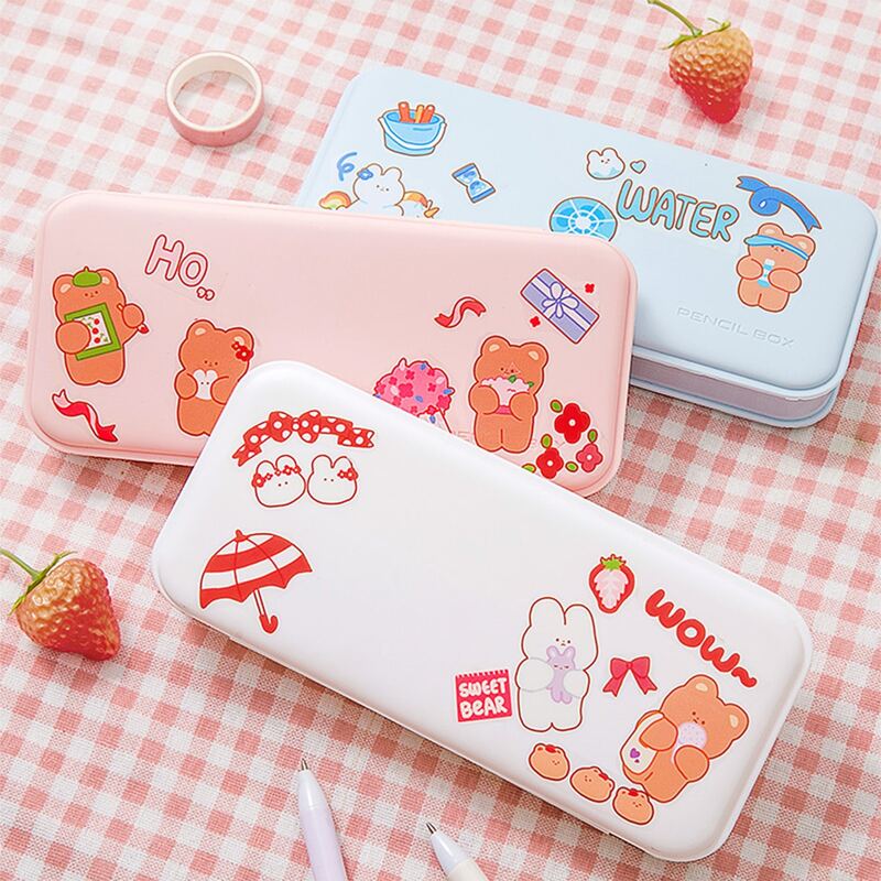 

1pc Random Pencil Case With Sticker, Multicolor