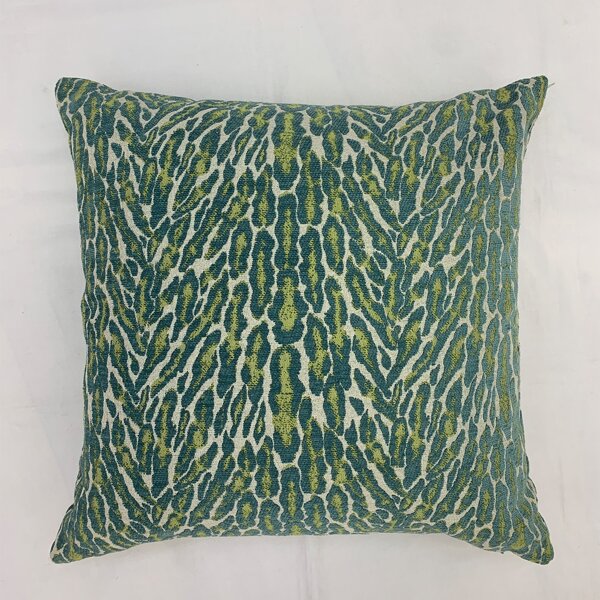 

Jacquard Design Cushion Cover Without Filler, Green
