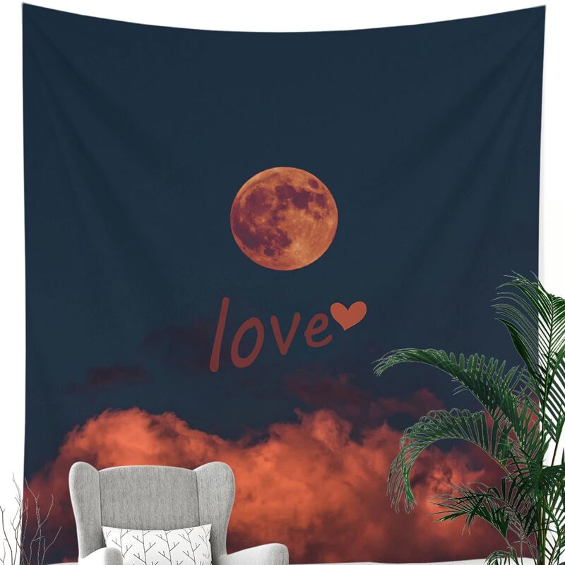 

Moon Print Tapestry, Multicolor