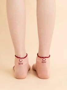 5 pares calcetines de punta simple - Multicolor - Ver 4