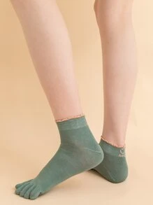 5 pares calcetines de punta simple - Multicolor - Ver 6