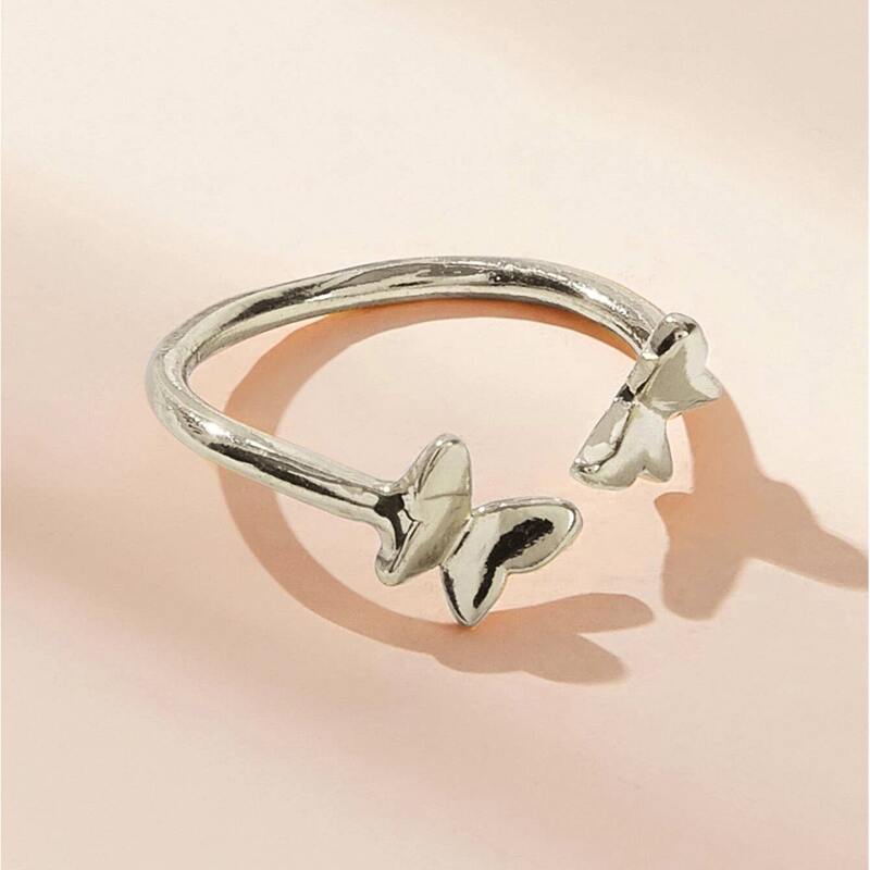 

Butterfly Cuff Ring, Silver