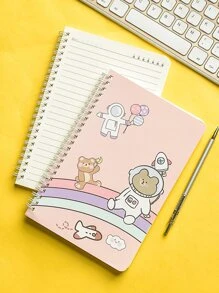 MOKA 1pc Cartoon Graphic Random Notebook - Multicolor - View 5