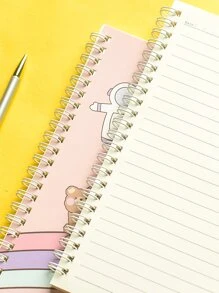 MOKA 1pc Cartoon Graphic Random Notebook - Multicolor - View 6