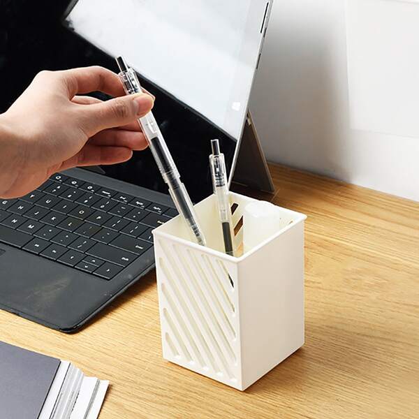 

1pc Minimalist Pen Holder, White