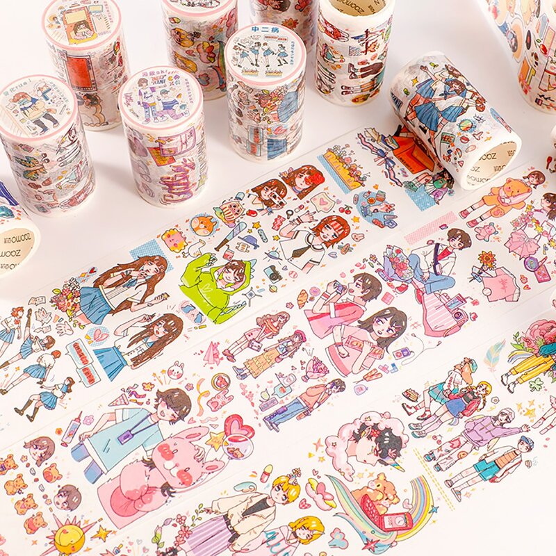 

1roll Cartoon Graphic Random Sticker, Multicolor