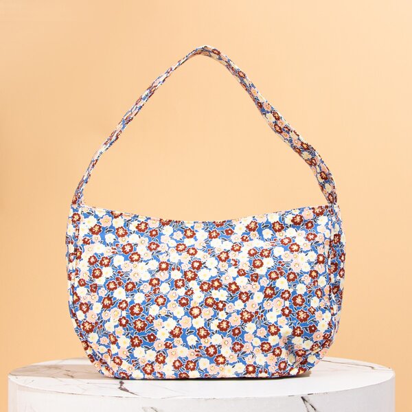 

Floral Graphic Shoulder Bag, Multicolor