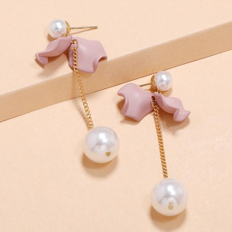 

Faux Pearl Drop Earrings, Multicolor