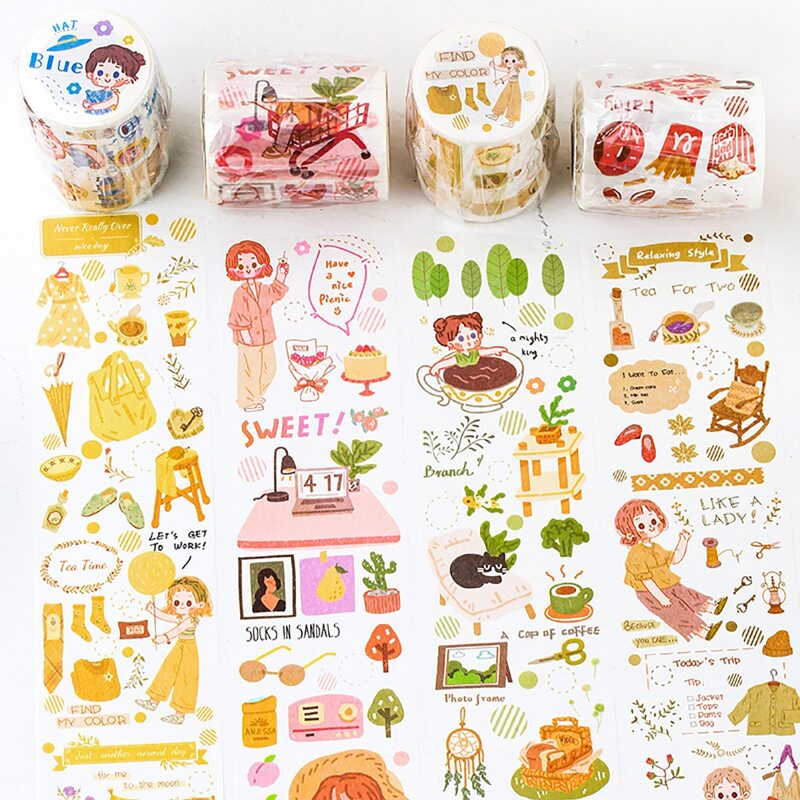 

1roll Cartoon Graphic Random Sticker, Multicolor