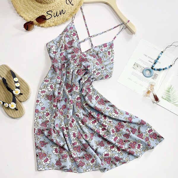 

Plus Allover Floral Print Cami Dress, Multicolor