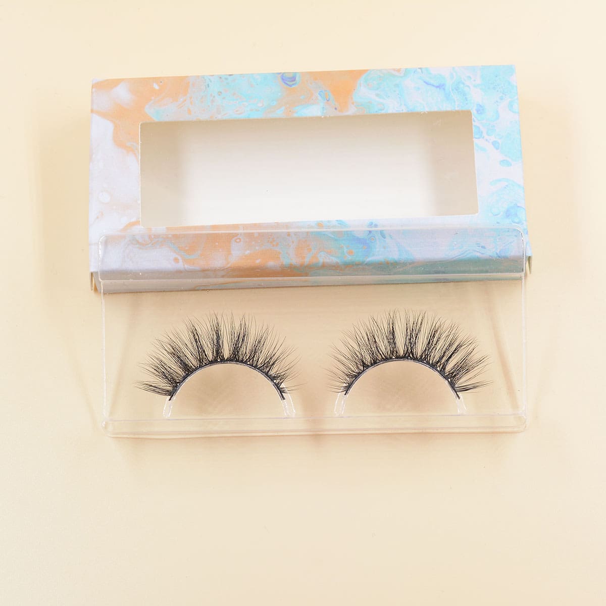 

1pair Soft Eyelashes, Black