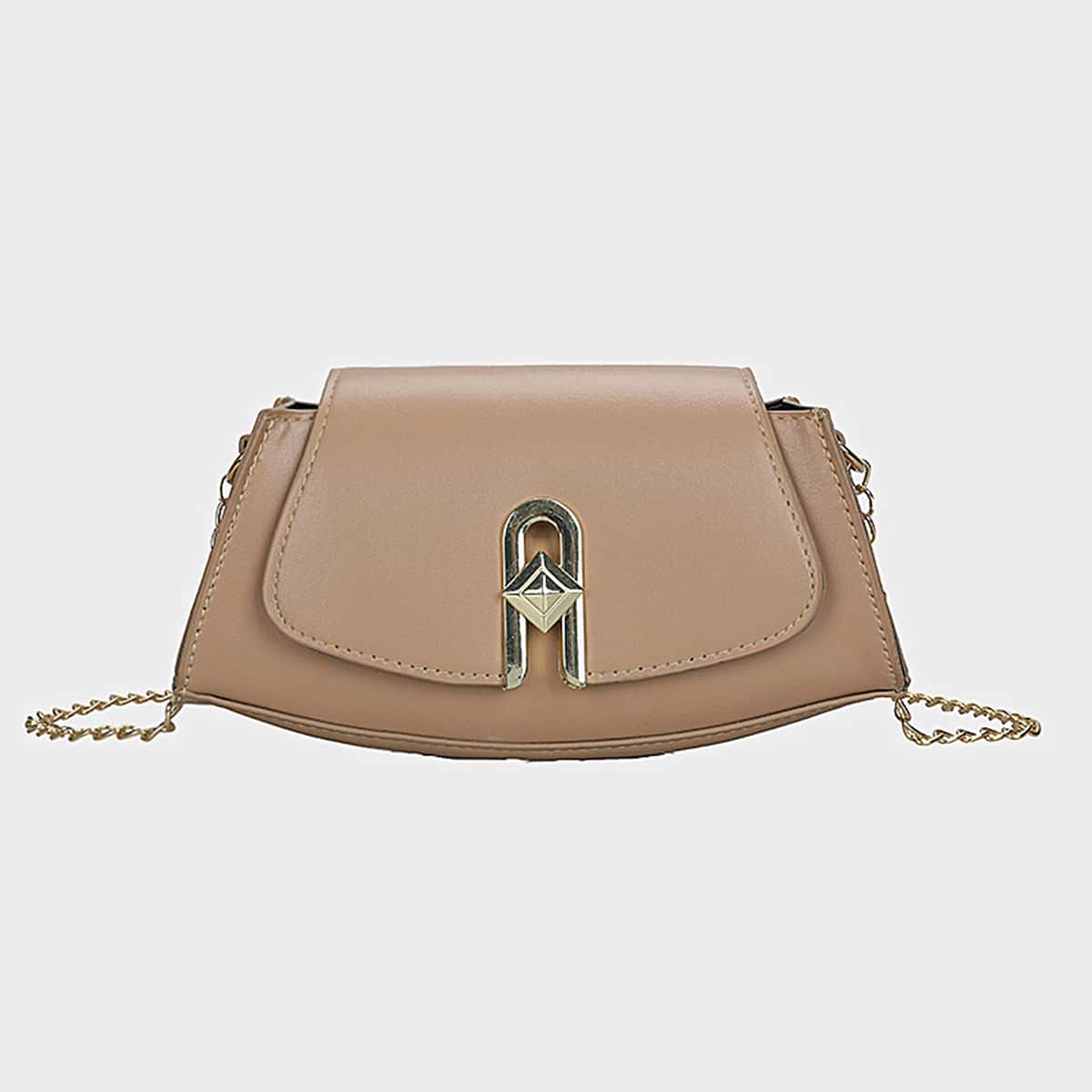 

Solid Chain Crossbody Bag, Khaki