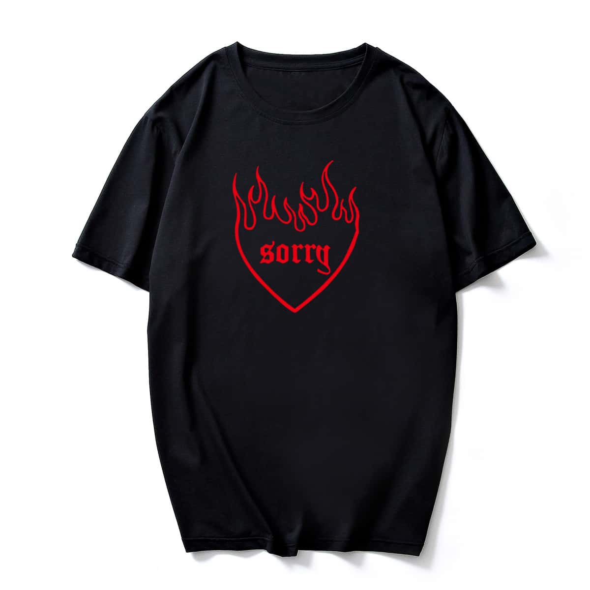 

Guys Letter Heart Graphic Tee, Black