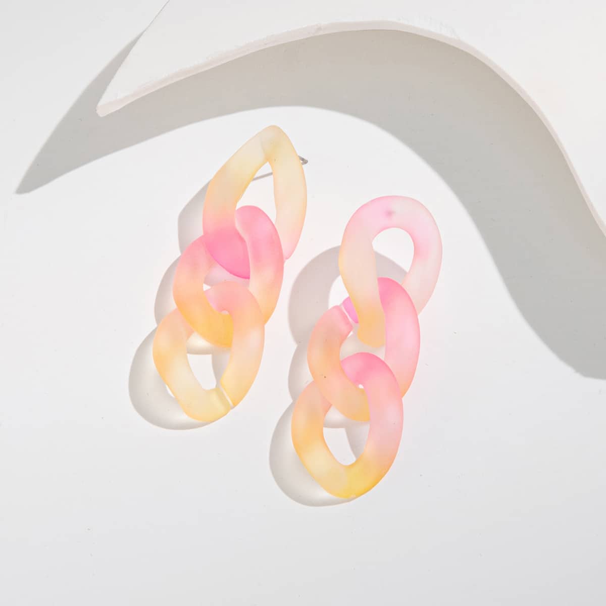 

Ombre Chain Drop Earrings, Multicolor