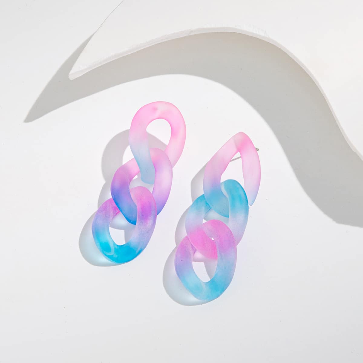 

Ombre Chain Drop Earrings, Multicolor