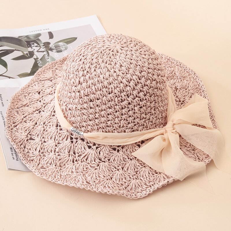

Bow Tie Sun Hat, Pink