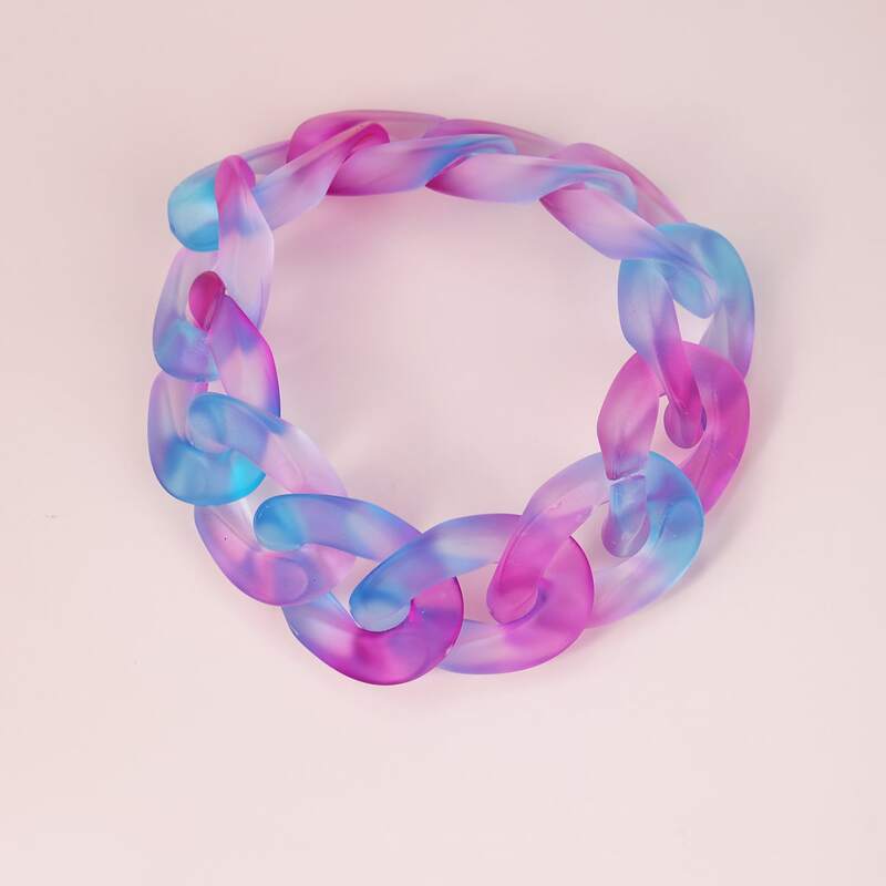 

Colorful Chain Bracelet, Multicolor