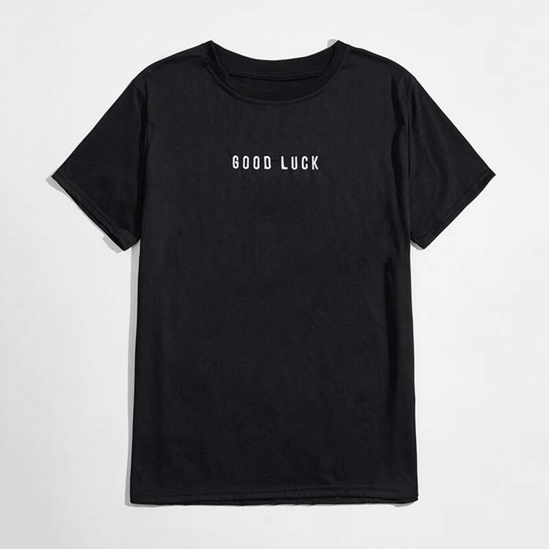 

Guys Letter Tee, Black
