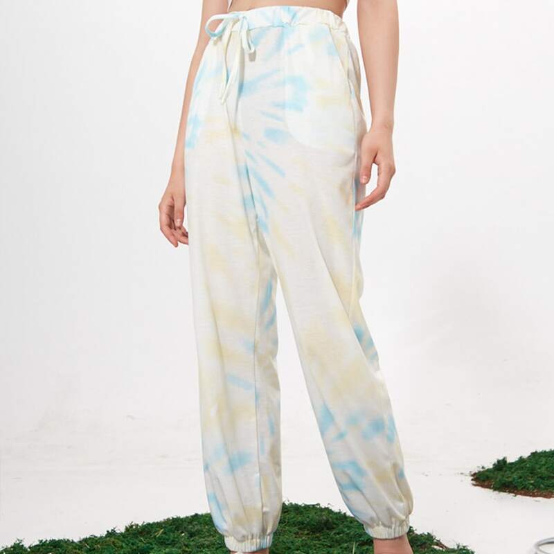

Tie Dye Drawstring Sweatpants, Multicolor