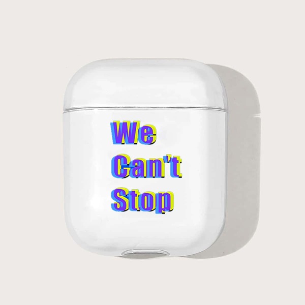 

Letter Graphic Clear Case For Airpods