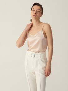 MOTF PREMIUM 100%  MULBERRY SILK GRADE 6A 19MM CAMI TOP - Baby Pink - View 7