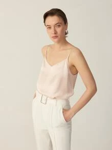 MOTF PREMIUM 100%  MULBERRY SILK GRADE 6A 19MM CAMI TOP - Baby Pink - View 8
