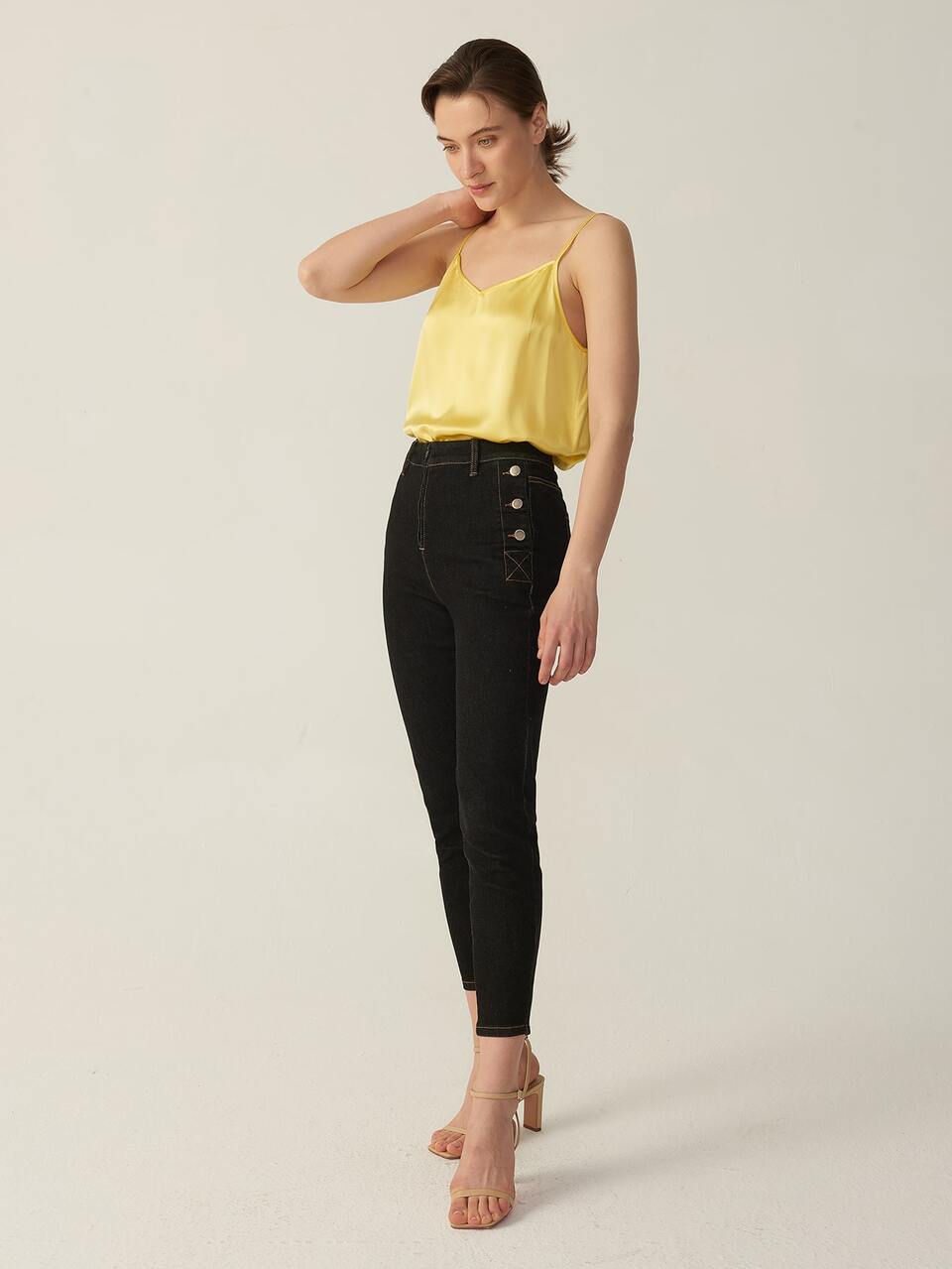MOTF 100%  MULBERRY SILK GRADE 6A 19MM CAMI TOP