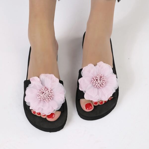 

Floral Decor Slides, Pink