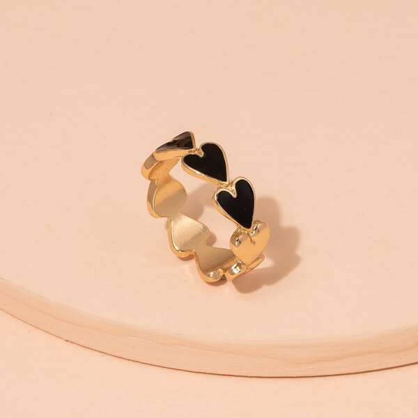 

Heart Design Ring, Gold
