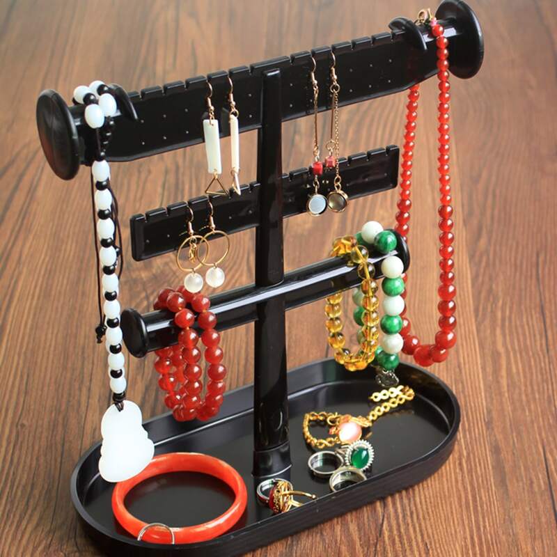 

1pc Jewelry Storage Rack, Black