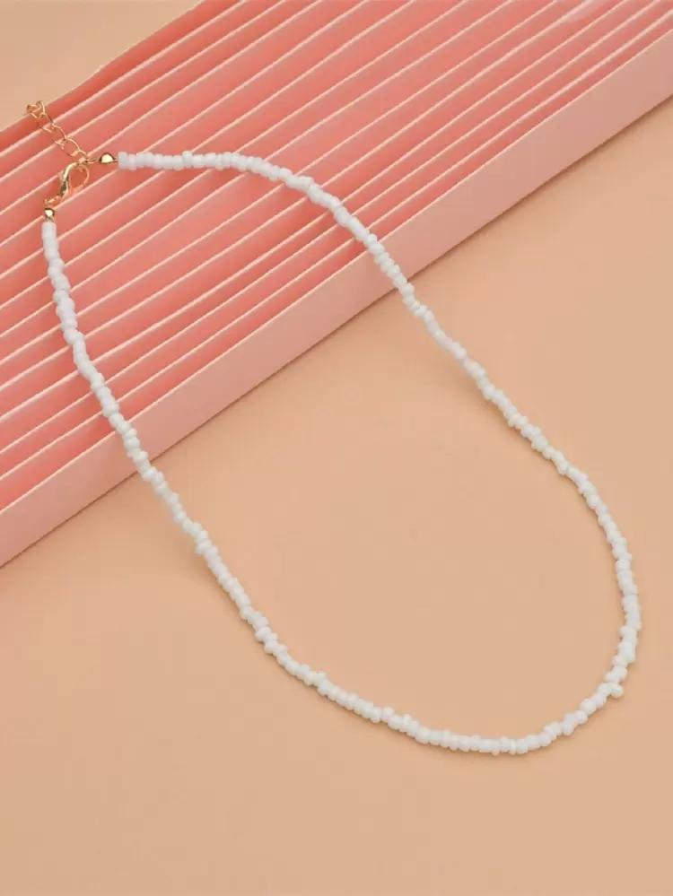 1pc Boho Beaded Necklace For Daily