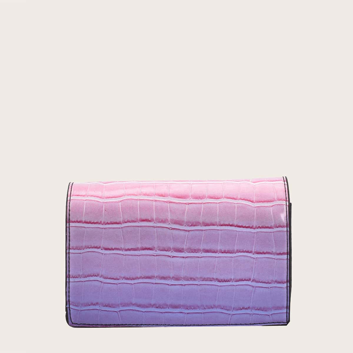

Ombre Croc Embossed Crossbody Bag, Purple