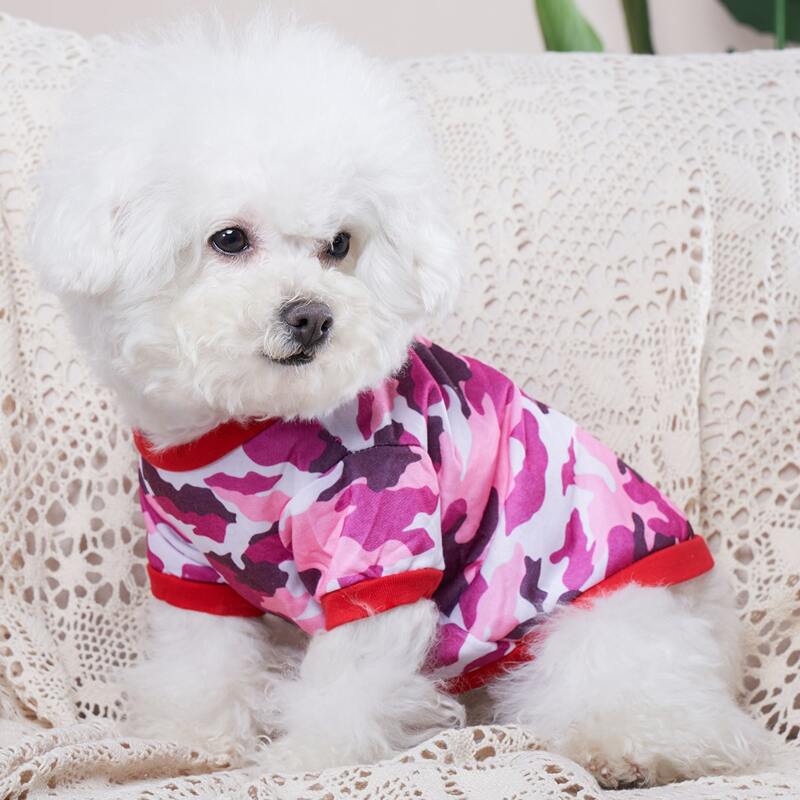 

Camo Pattern Pet Tee, Multicolor