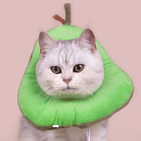 

1pc Avocado Shaped Pet Elizabeth Collar, Green