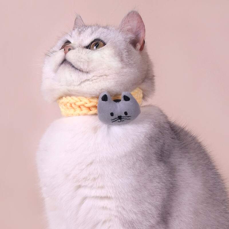 

1pc Cartoon Design Pet Necklace, Multicolor