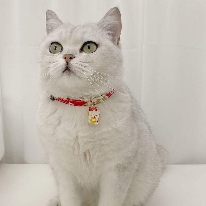 

1pc Cat Pendant Pet Necklace, Multicolor