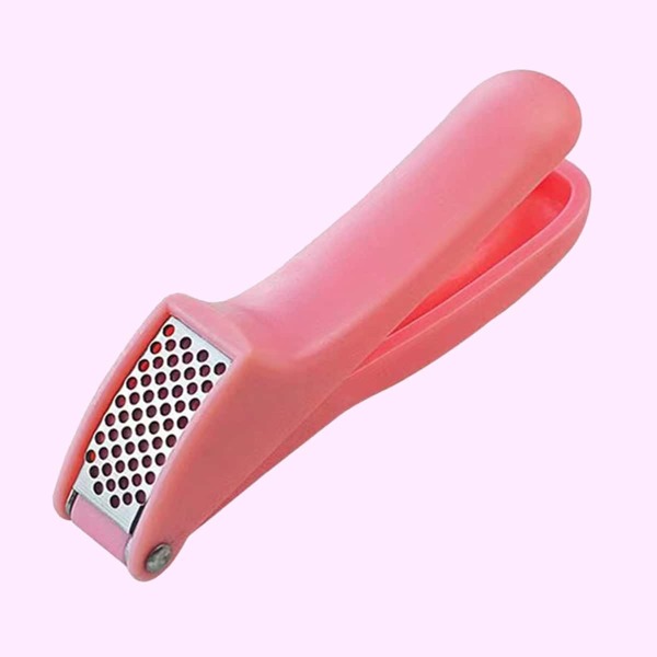 

1pc Manual Garlic Press, Pink