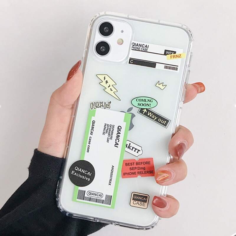 

Label Collage Phone Case, Multicolor