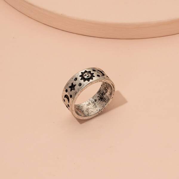 

1pc Vintage Ring, Antique silver