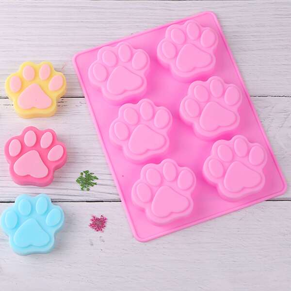 

1pc Cat Paw Design Mold, Pink