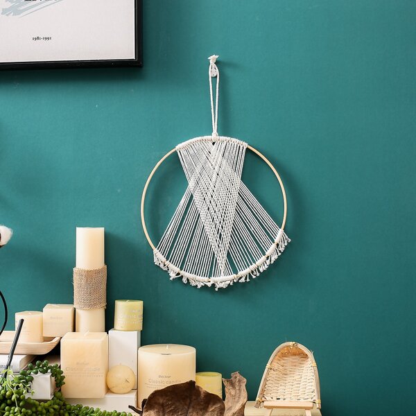 

Woven Tassel Wall Hanging, Beige
