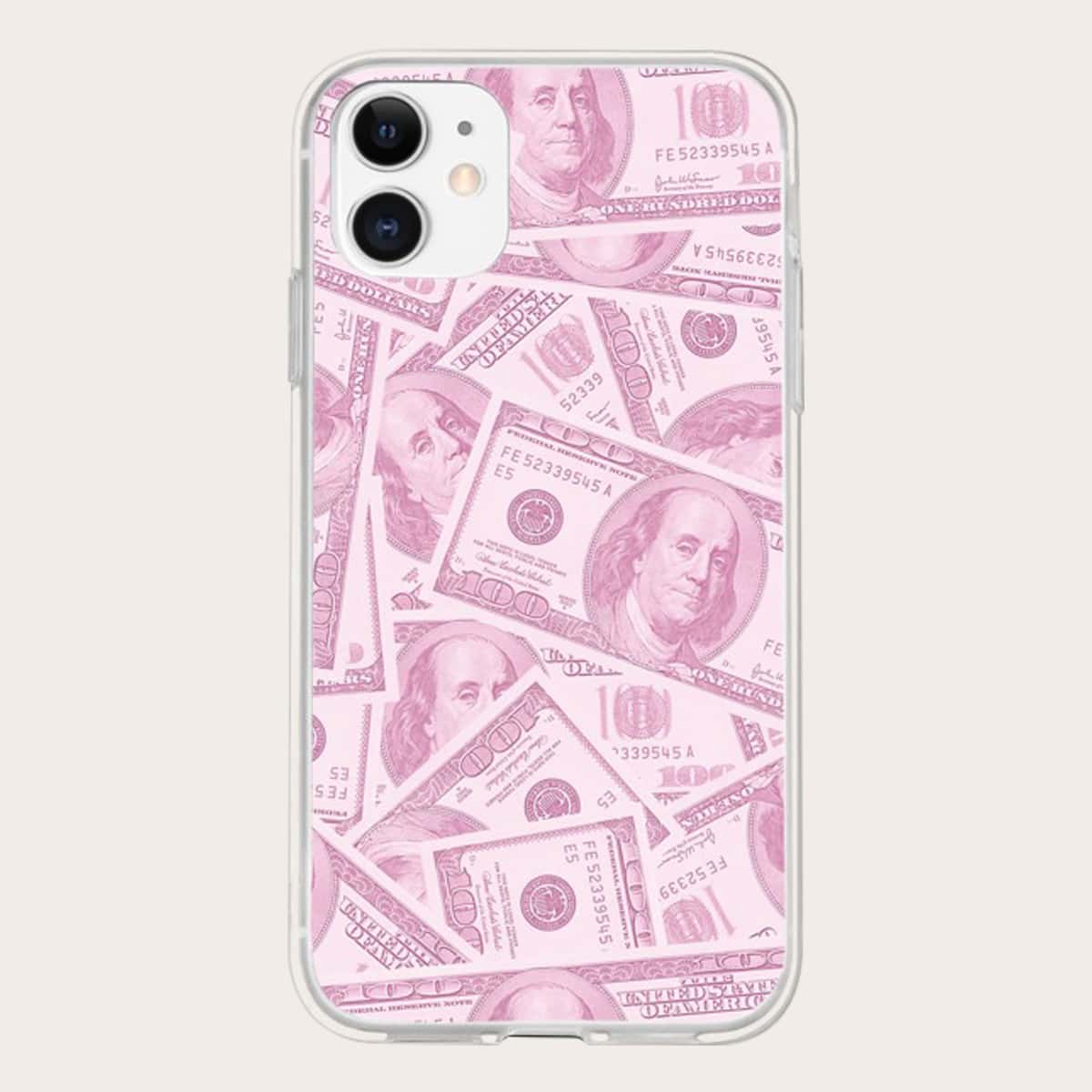 

Dollar Print Phone Case, Red