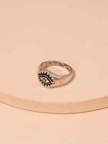 1pc Vintage Ring - Antique Silver - View 2