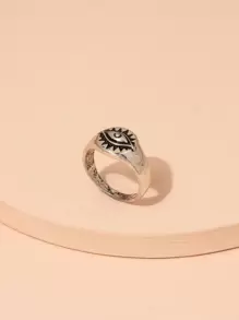 1pc Vintage Ring - Antique Silver - View 3