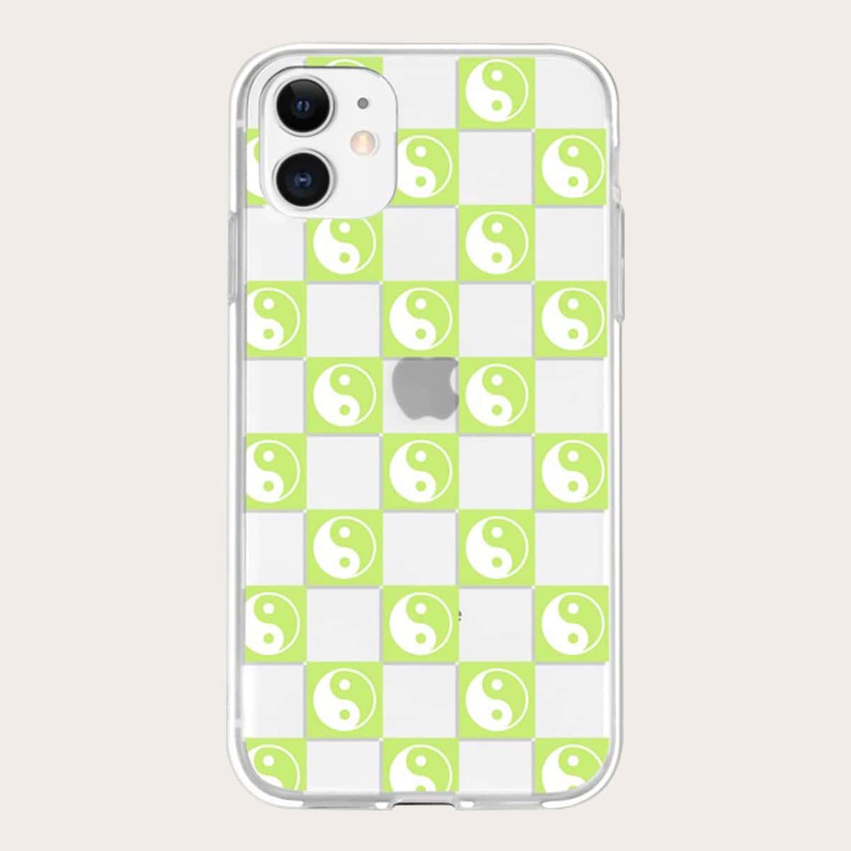 

Yin & Yang Pattern Phone Case, Green