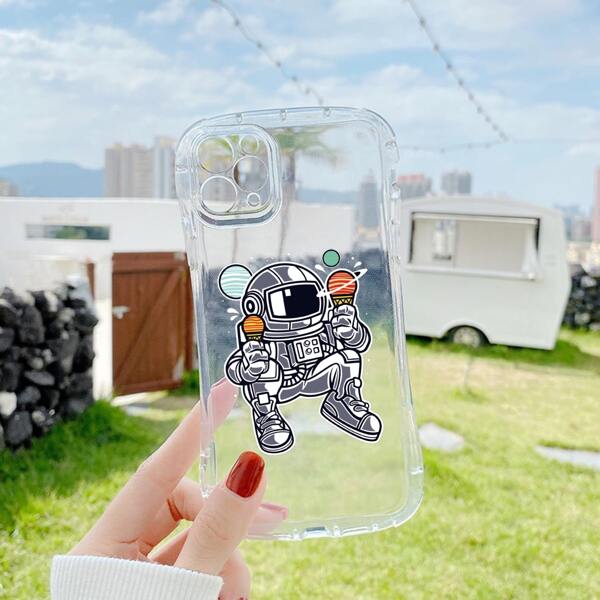 

Spaceman Clear Phone Case
