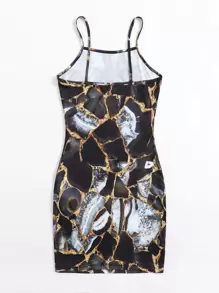 SHEIN Unity Allover Print Dress - Multicolor - View 2